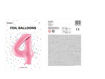 Picture of FOIL BALLOON NUMBER 4 PASTEL PINK 34 INCH
